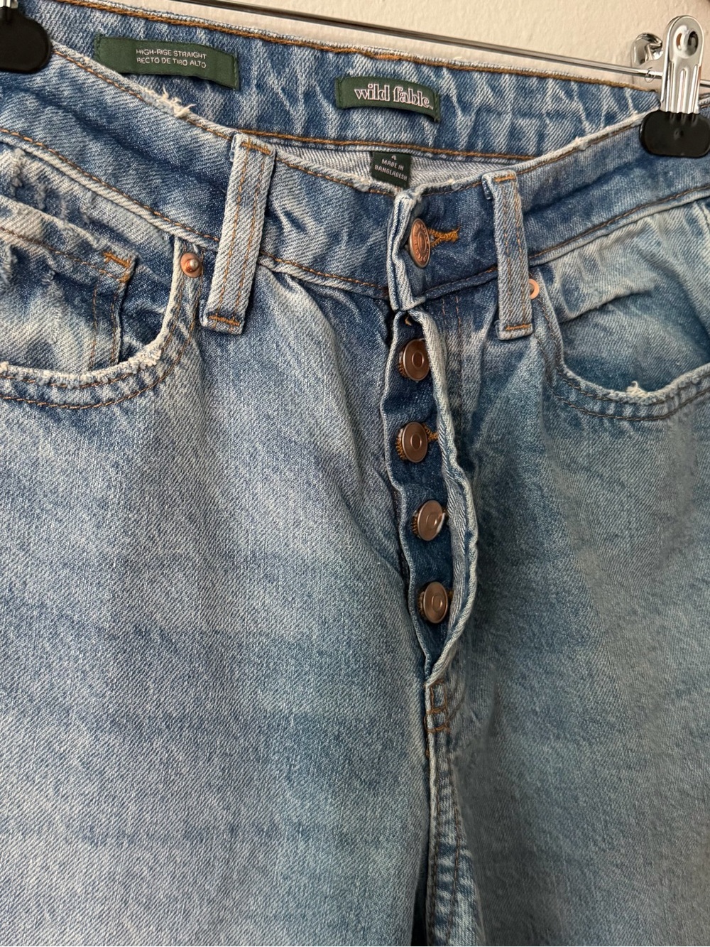 Wild Fable High-Rise Easy Rigid Straight Jeans Size 4 - Picture 3 of 8
